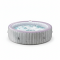 Hot Tub with Cup Holder, Outdoor Inflatable Home Spa, All-In-One Hot Tub W/Hidden Pump, 4 Filters, 82'' round Portable Pool for 6 Person W/130Pcs Jets