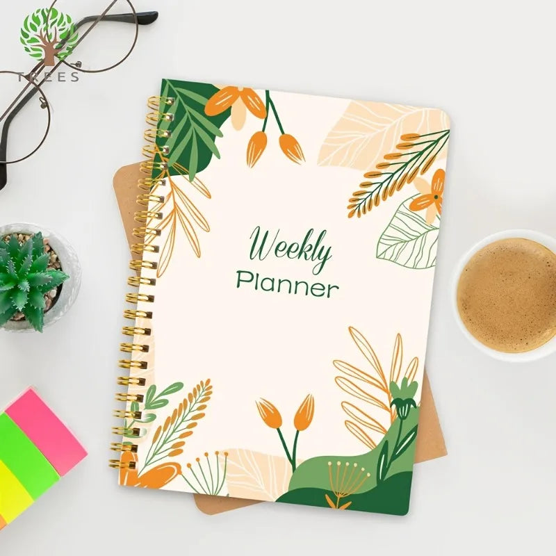 Undated Weekly Planner with Habit Tracker & To-Do List – 52 Sheets