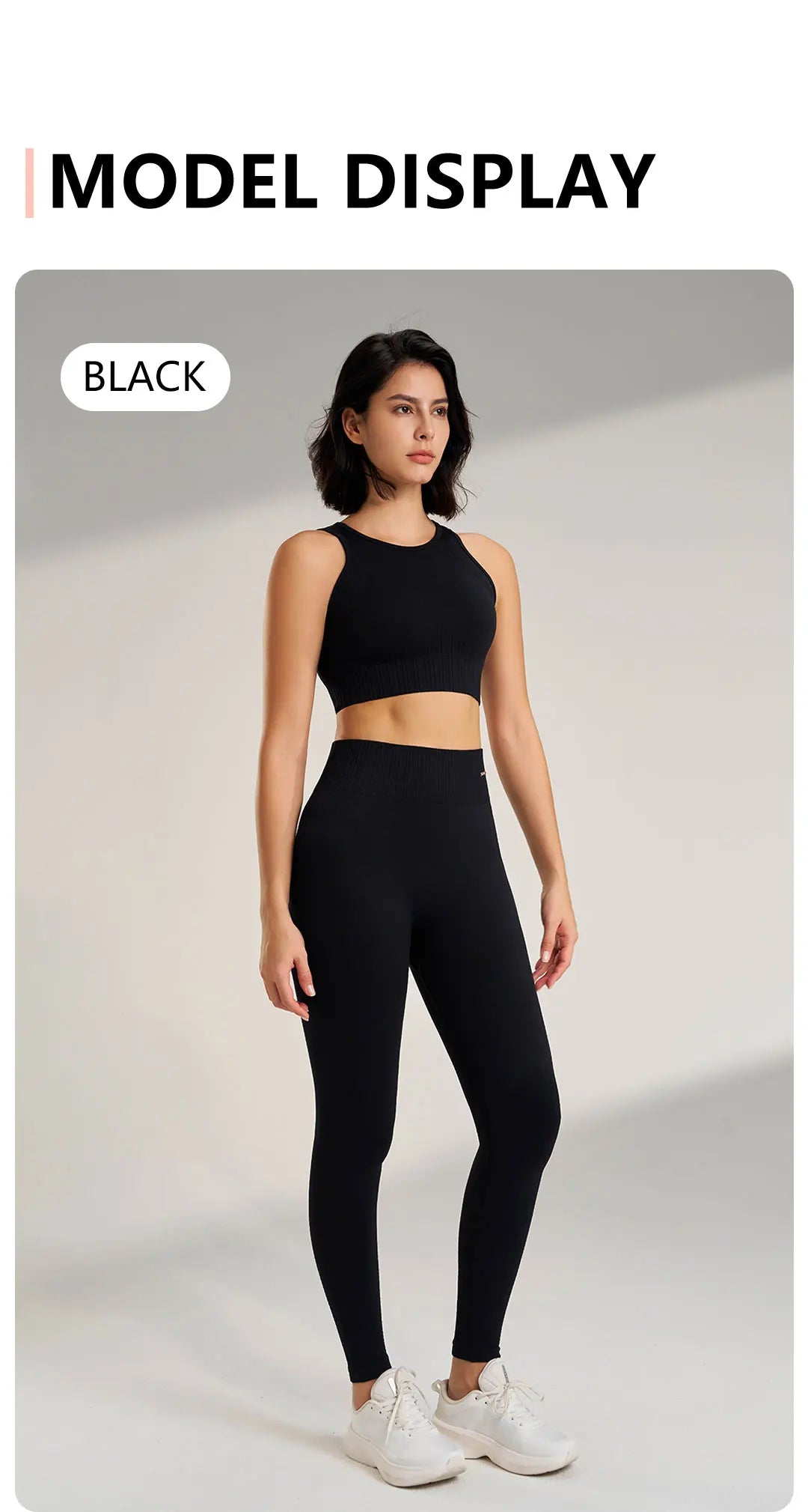 Women's Seamless Yoga Clothing Set: High-Waisted Leggings & Top