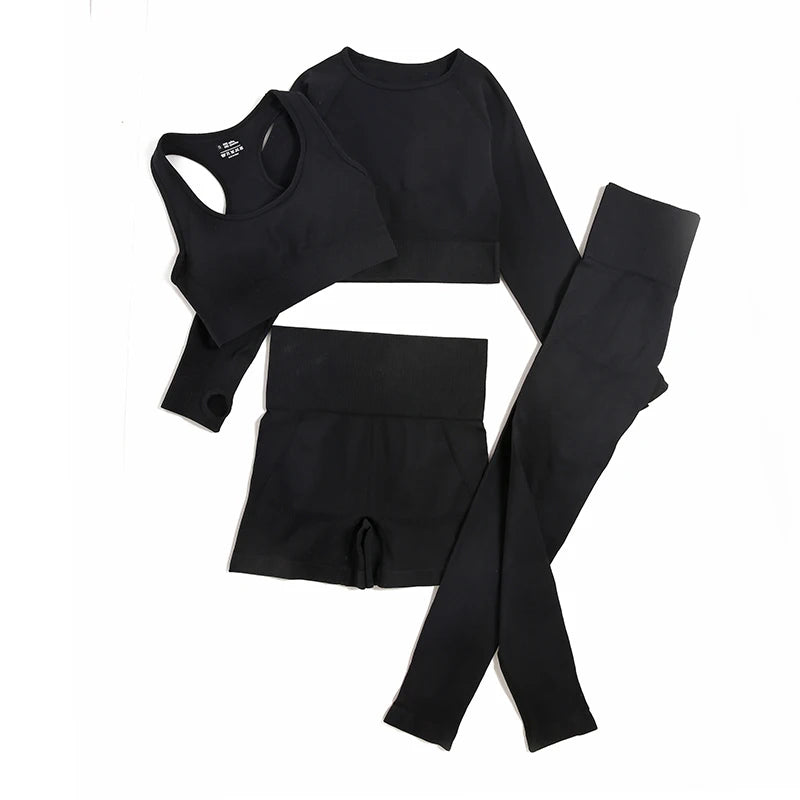 WAREBALL Seamless Yoga Set for Women – Sportswear & Fitness Tracksuits