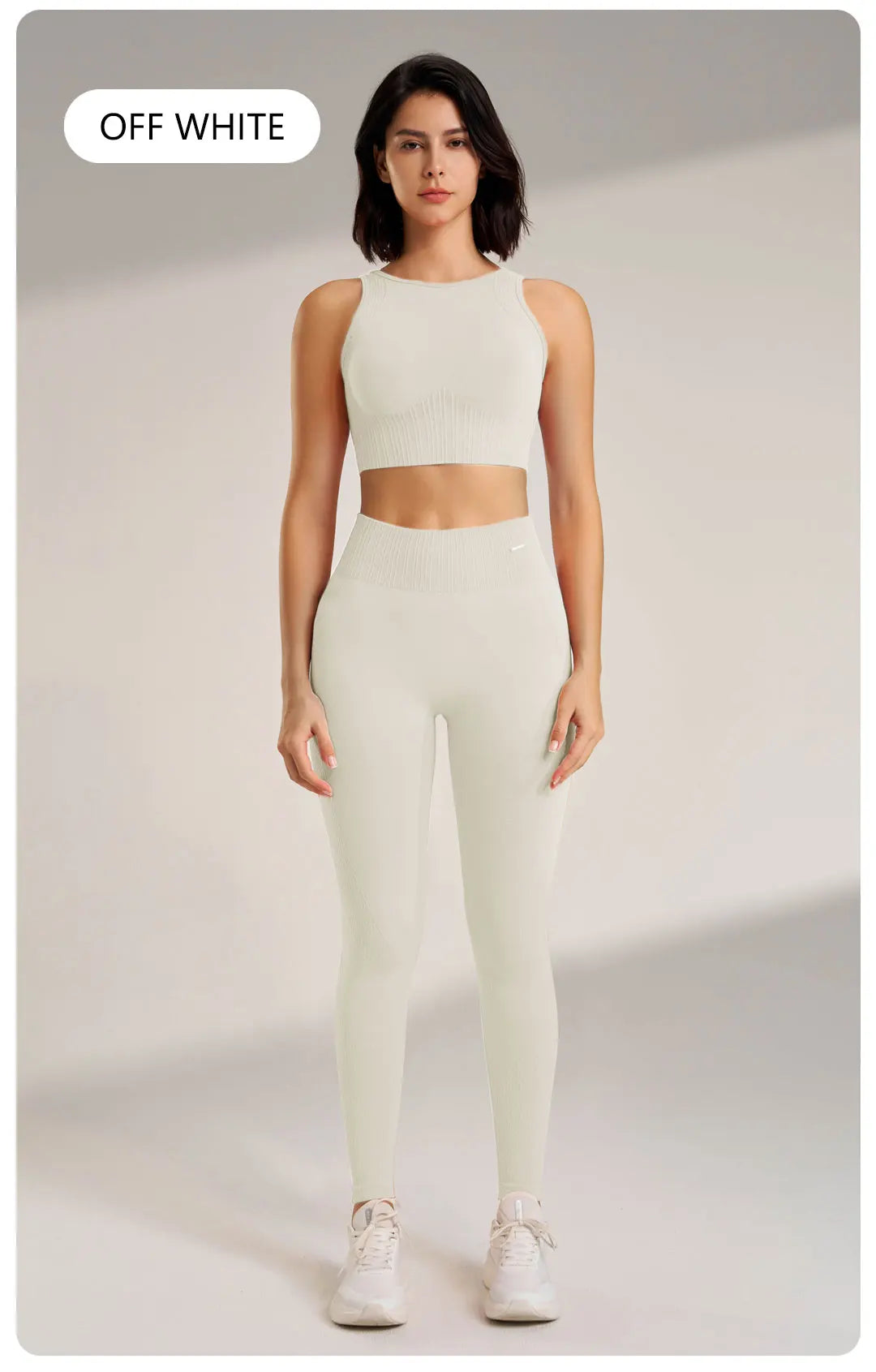 Women's Seamless Yoga Clothing Set: High-Waisted Leggings & Top