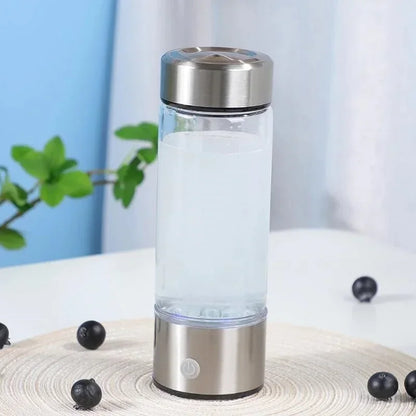 420ml Hydrogen-Rich Water Bottle with Titanium Filter & Antioxidant Properties