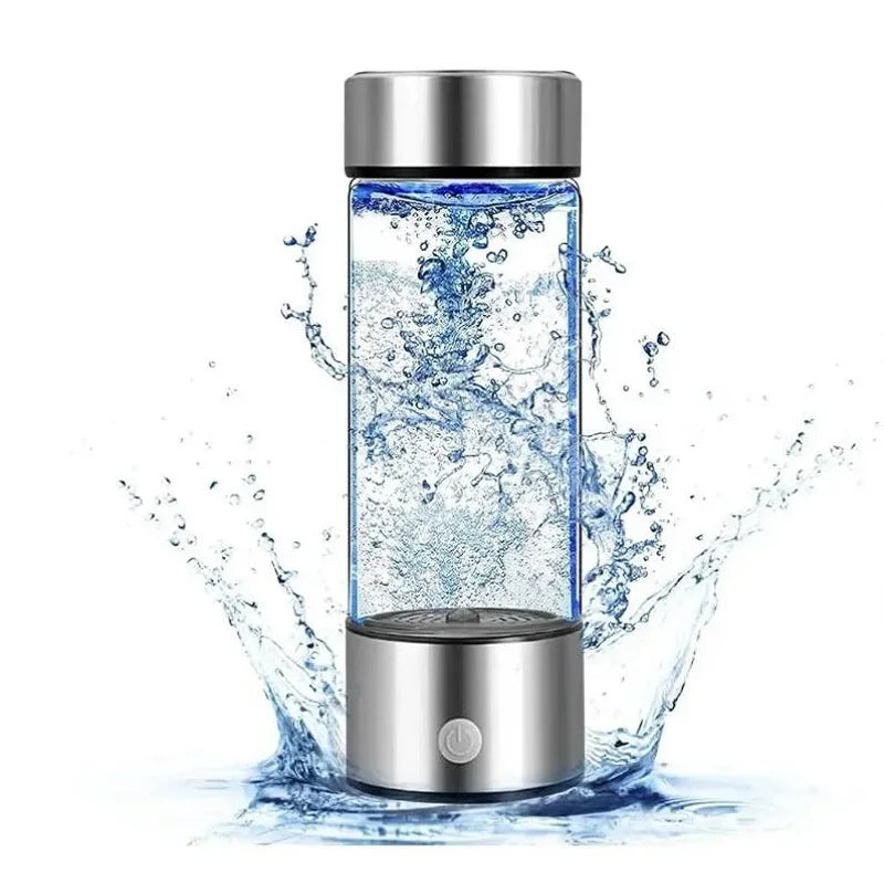 420ml Hydrogen-Rich Water Bottle with Titanium Filter & Antioxidant Properties