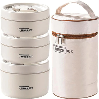 Portable Insulated 3-Tier Lunch Container Set