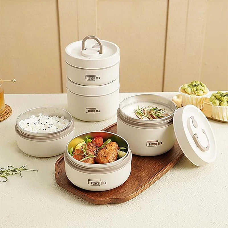 Portable Insulated 3-Tier Lunch Container Set