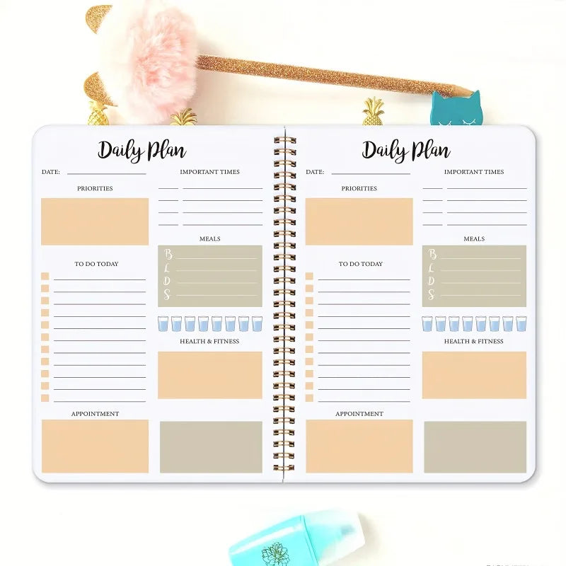 Daily Planner for Task Management & Productivity Boost