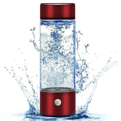 420ml Hydrogen-Rich Water Bottle with Titanium Filter & Antioxidant Properties