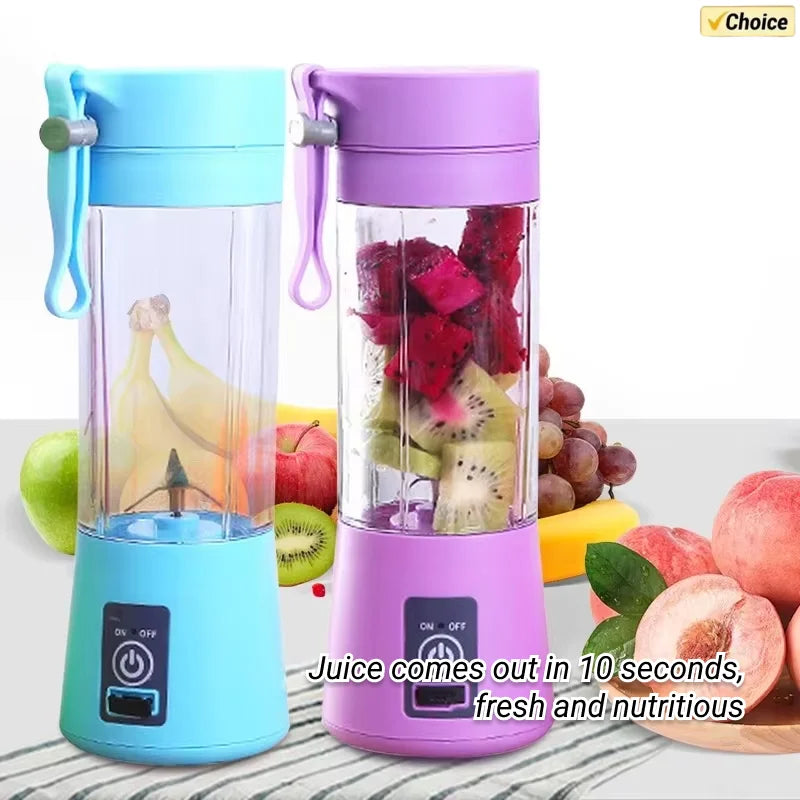 Portable Mini Blender for Shakes & Smoothies – USB Rechargeable Juicer Cup