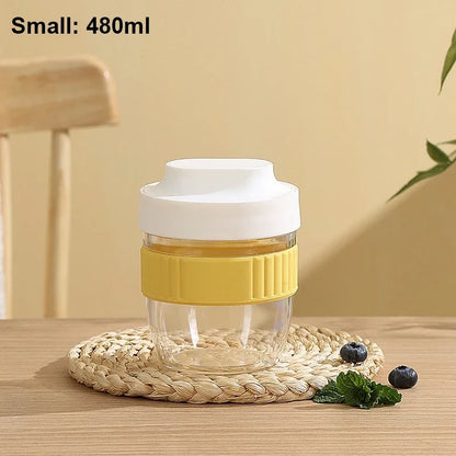 Breakfast Cup with Spoon – Portable Food Storage for Oatmeal & Snacks