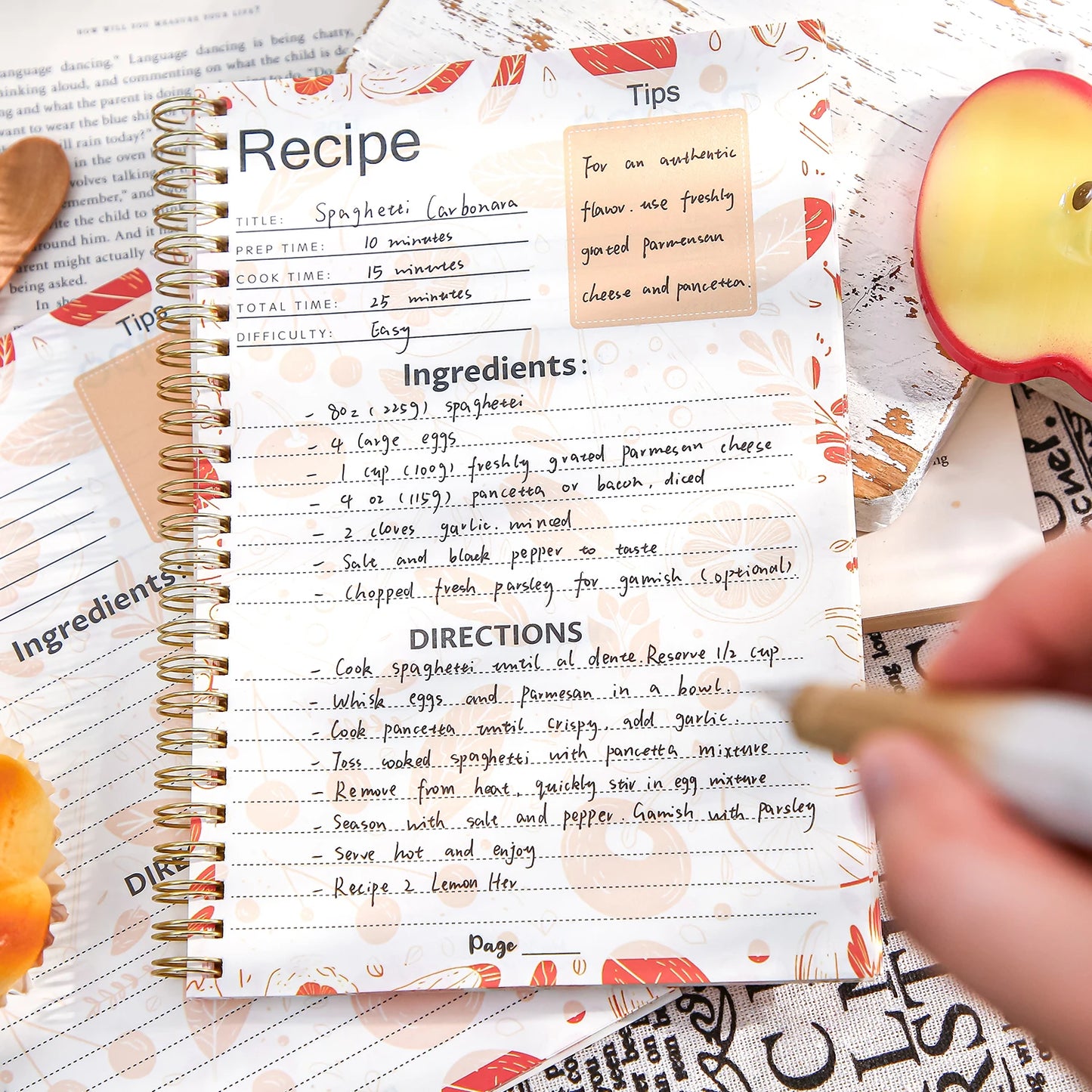 Mr. Paper 52-Sheet Healthy Eating Series Coil Notebook