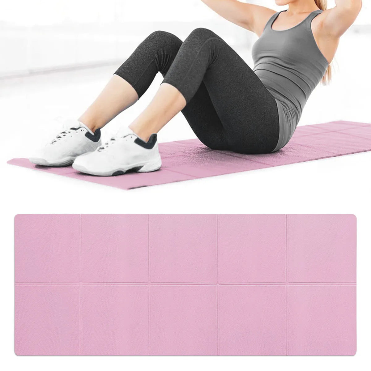 4MM Thick EVA Yoga Mat for Exercise & Pilates