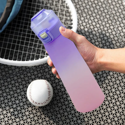 LUSQI Air Flavored Water Bottle with 7 Flavor Rings for Fitness