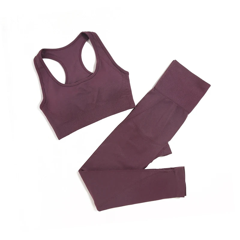 WAREBALL Seamless Yoga Set for Women – Sportswear & Fitness Tracksuits