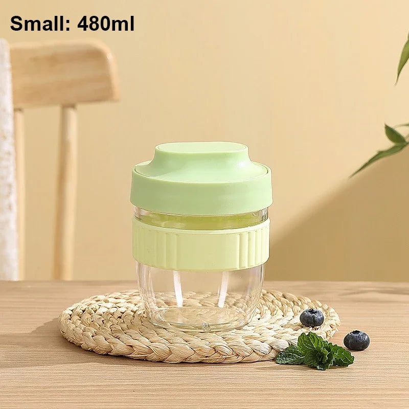 Breakfast Cup with Spoon – Portable Food Storage for Oatmeal & Snacks