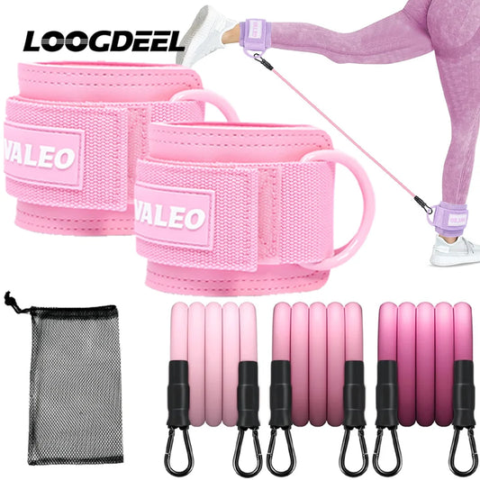 LOOGDEEL 1Pcs Ankle Straps Set for Yoga & Pilates