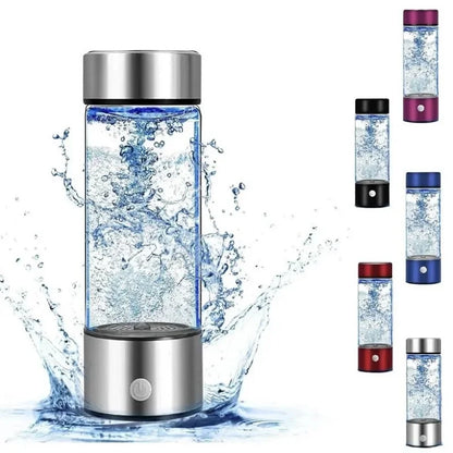 420ml Hydrogen-Rich Water Bottle with Titanium Filter & Antioxidant Properties