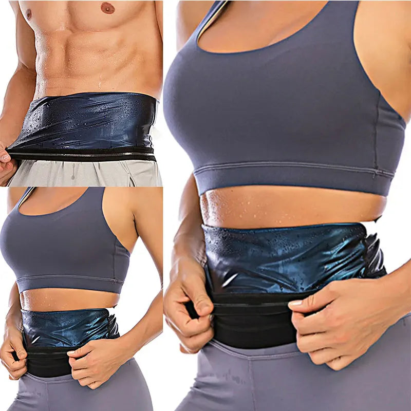 Sauna Waist Belt Trimmer for Weight Loss & Tummy Control