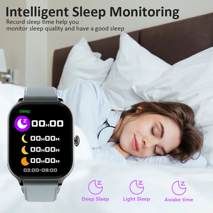 Smartwatch with Call Answering, Heart Rate & Calorie Tracking